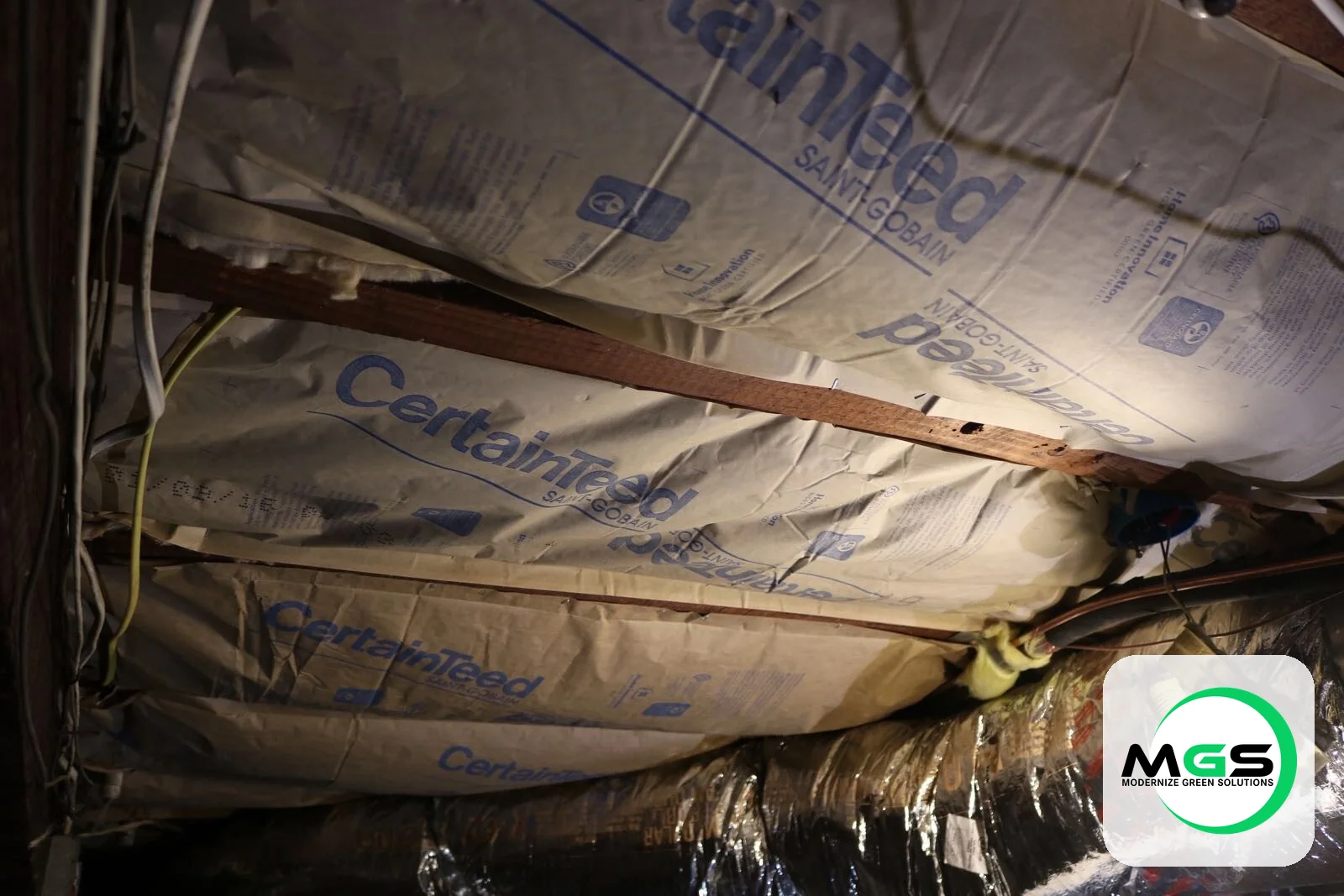 CertainTeed attic insulation batts installed by Modernize Green Solutions in South Florida