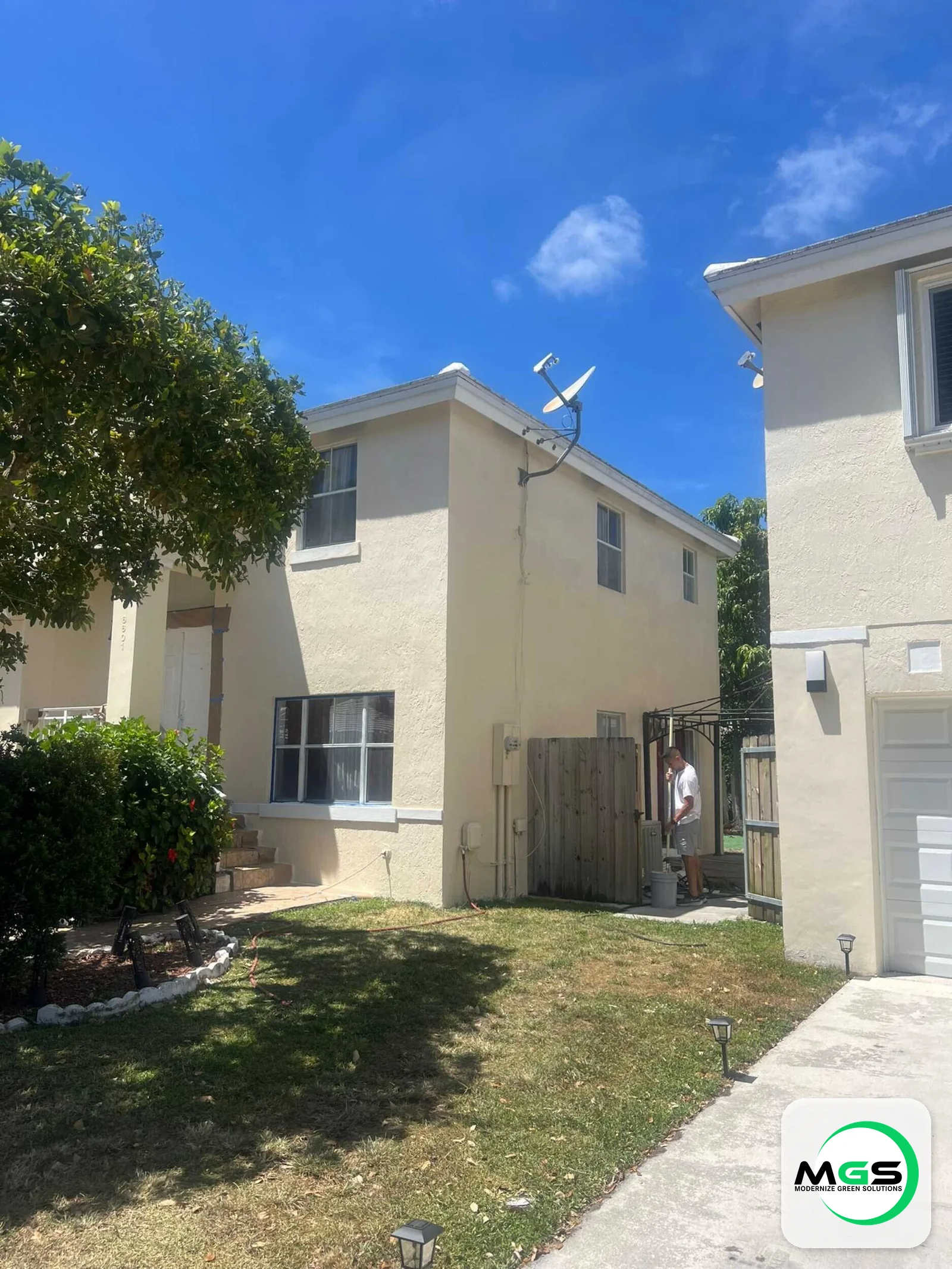 Exterior repaint by Modernize Green Solutions in South Florida