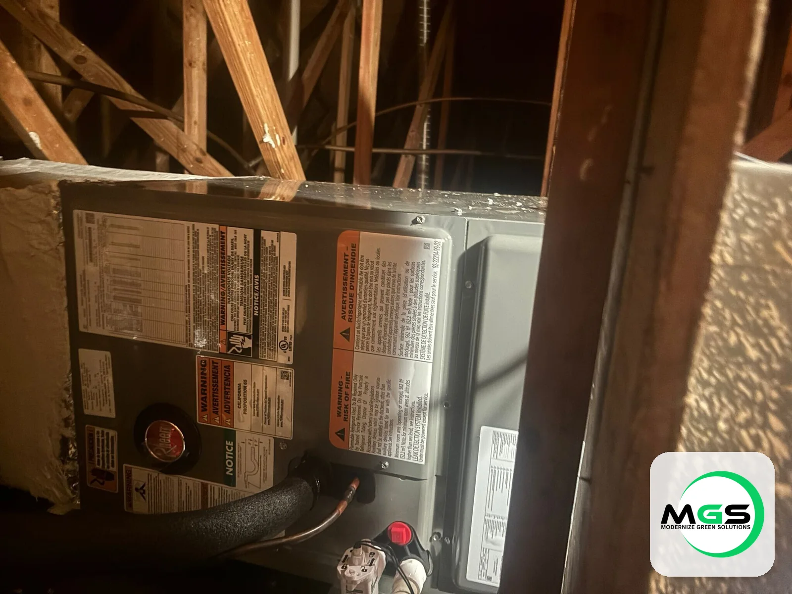 HVAC system installation by Modernize Green Solutions