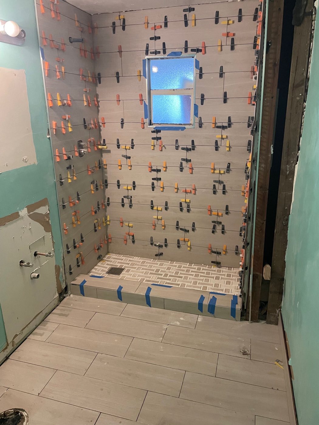 During: work in progress on site.