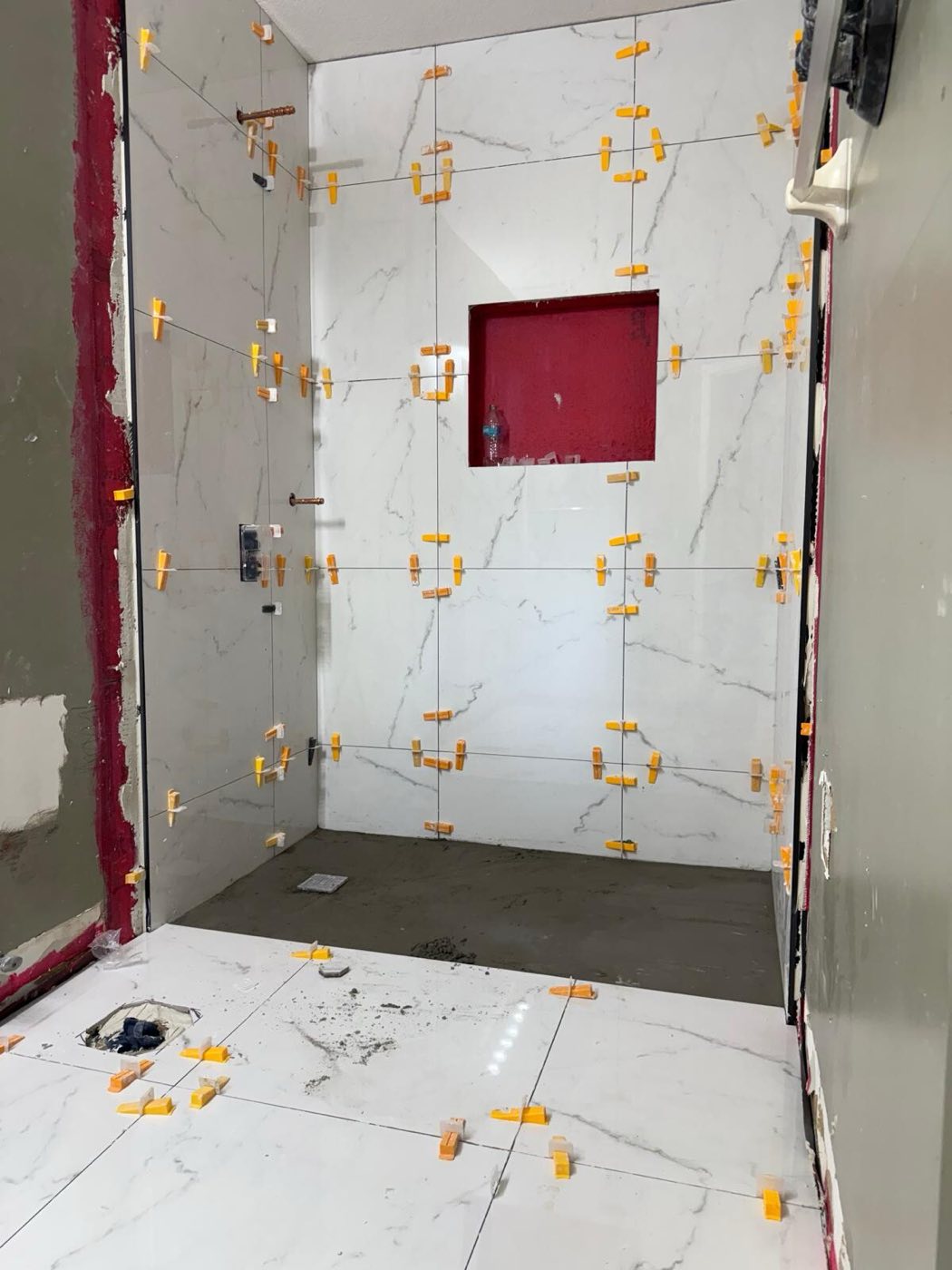 During: work in progress on site.