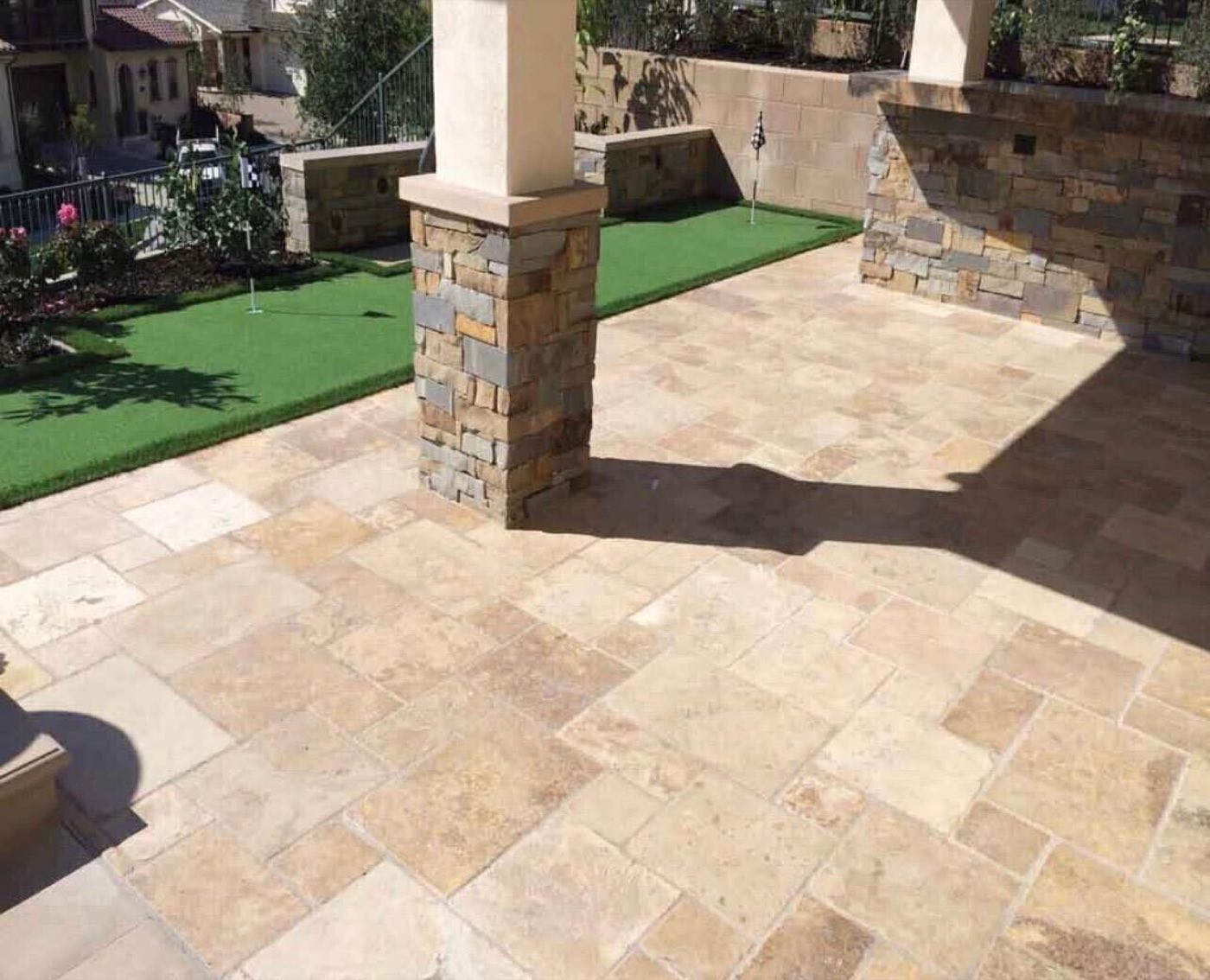 Travertine Patio and Lanai in Margate, FL