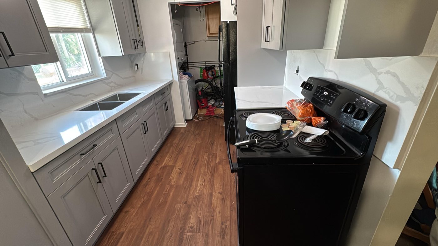 After: the completed work.